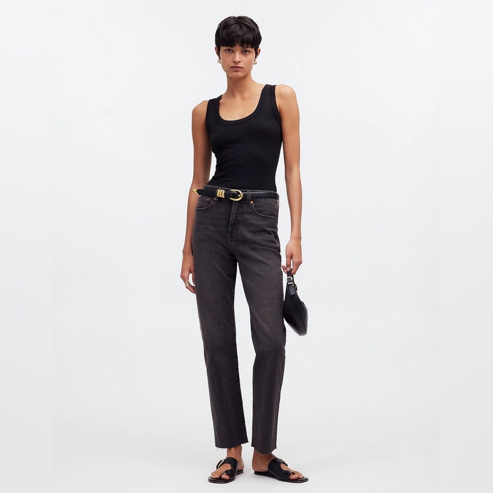 Madewell The '90s Straight Crop Jean • size 27 • NQ181 •Belmere Wash